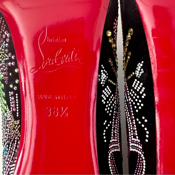 NWOB Christian Louboutin Multicolor Embellished Heels - Picture 14 of 14